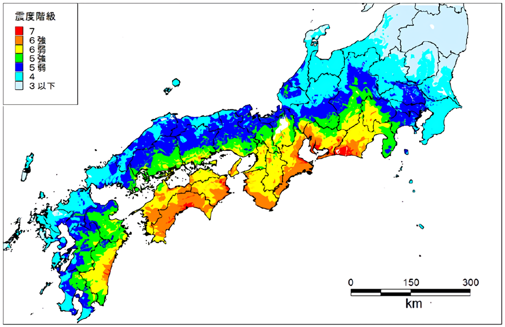 南海トラフ想定被害エリア