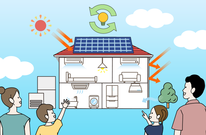 太陽光発電の家庭