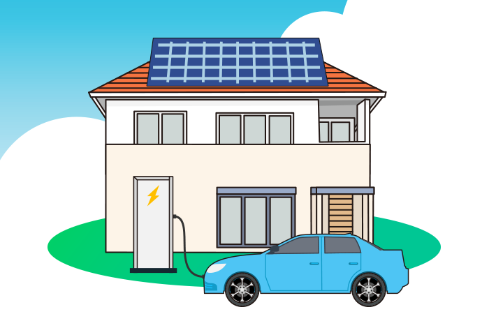 電気自動車は太陽光発電で0円に