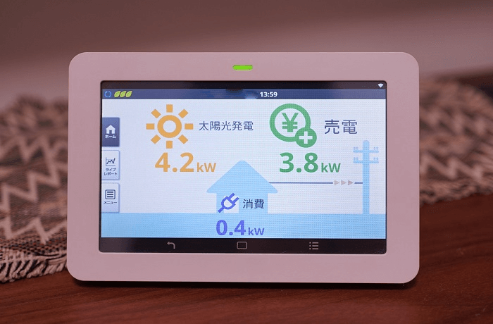 HEMSで確認する太陽光発電の売電